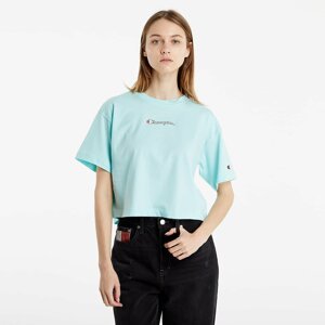 Champion Rochester Champion Logo Crop Top Blue