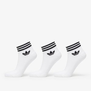 adidas Trefoil Ankle Socks 3-Pack White/ Black 35-38