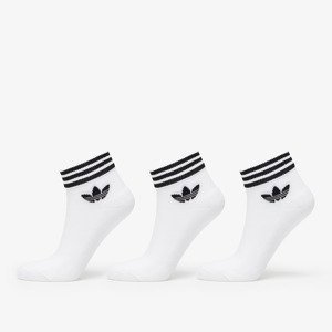 adidas Trefoil Ankle Socks 3-Pack White/ Black 43-46