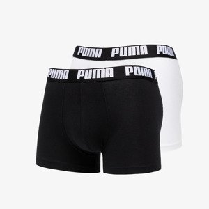 Puma 2 Pack Basic Boxers White/ Black