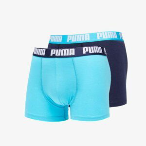 Puma 2 Pack Basic Boxers Aqua Blue