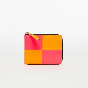 Comme des Garçons Fluo Squares Wallet Light Orange/ Pink