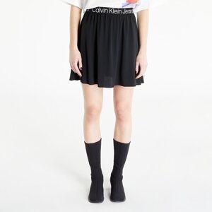 Calvin Klein Jeans Logo Elastic Mini Skirt Black