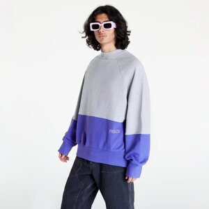 Mikina PREACH Shifted Reality Split Crewneck GOTS Purple/ Grey Melange XL