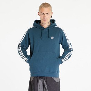 adidas Originals 3-Stripes Fleece Hoodie Forest Green