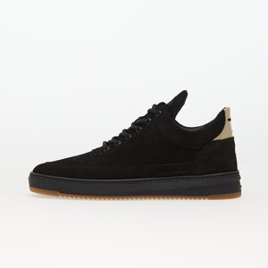 Filling Pieces Low Top Ripple Suede Black