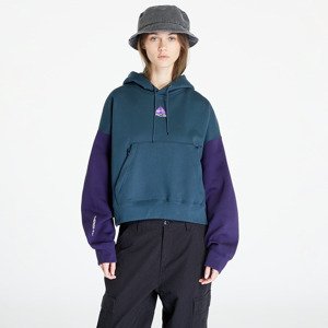 Nike ACG Therma-FIT Women's "Tuff Knit" Fleece Hoodie Deep Jungle/ Purple Ink/ Summit White