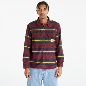 Carhartt WIP Oregon Shirt Jacket Starco Stripe, Bordeaux