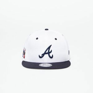 New Era Atlanta Braves White Crown Patch 9Fifty Snapback Cap Optic White/ Navy