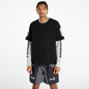 PLEASURES Becuz Layered Long Sleeve Black/ Grey