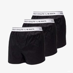 Ralph Lauren Stretch Cotton Slim Fit Trunks 3-Pack Black S