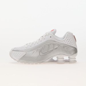 Nike W Shox R4 White/ White-Metallic Silver-Max Orange