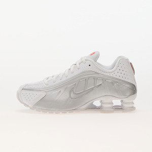 Nike W Shox R4 White/ White-Metallic Silver-Max Orange