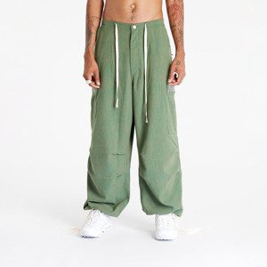 PLEASURES Visitor Wide Fit Cargo Pants Green