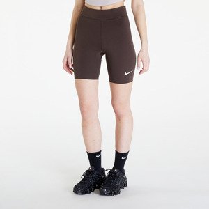 Nike Sportswear Classics Women's High-Waisted 8" Biker Shorts Baroque Brown/ Sail