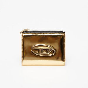 Diesel Bi-Fold Zip Wallet Gold