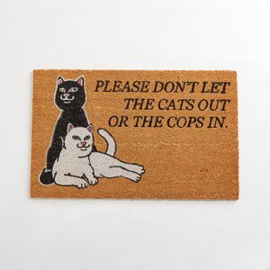 RIPNDIP Don’t Let The Cops In Rug Brown