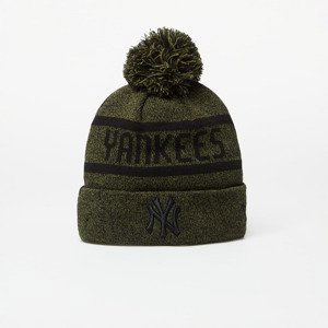 New Era New York Yankees Jake Bobble Knit Beanie Hat Olive/ Black