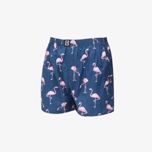 Horsefeathers Manny Boxer Shorts Blue/ Flamingos Print