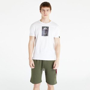 Alpha Industries Rainbow Reflective Label T-shirt White