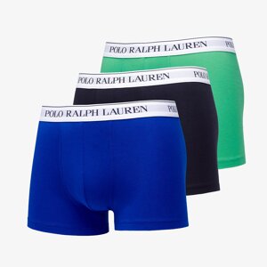 Ralph Lauren Stretch Cotton Classic Trunk 3-Pack Dark Navy/ Green/ Game Royal M