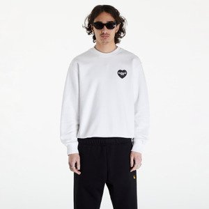 Carhartt WIP Heart Bandana Sweatshirt UNISEX White/ Black Stone Washed