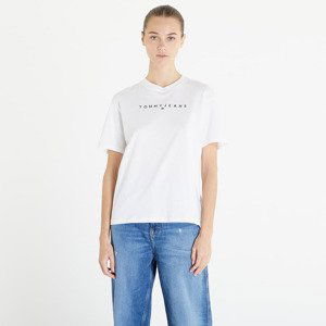 Tommy Jeans Relaxed New Linear Short Sleeve Tee White