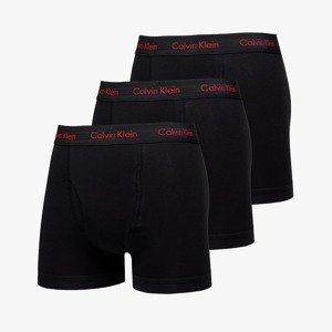 Calvin Klein Cotton Stretch Wicking Technology Classic Fit Trunk 3-Pack Black