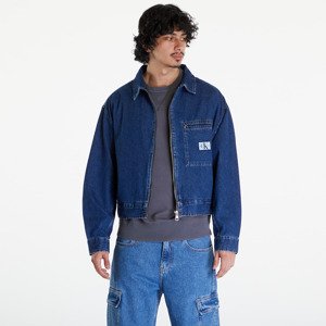 Calvin Klein Jeans Denim Relaxed Zip Up Jacket Denim