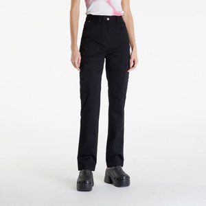 Calvin Klein Jeans Woven Label High Rise Straight Pant Black