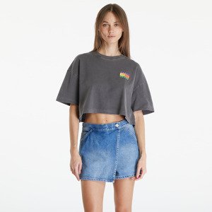 Tommy Jeans Oversized Cropped Summer Flag Tee Black