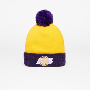 Mitchell & Ness Two Tone Pom Beanie LA Lakers White/ Purple