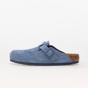 Birkenstock Boston BS Suede Leather Elemental Blue