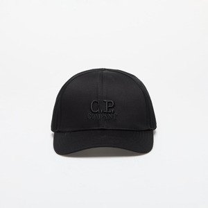 C.P. Company Gabardine Logo Cap Black