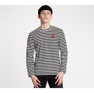 Comme des Garçons PLAY Long Sleeve Tee UNISEX Black/ White