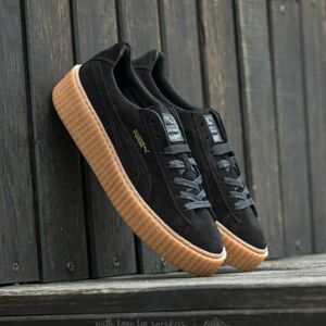 Puma x Rihanna Suede Creeper Black-Black-Oatmeal