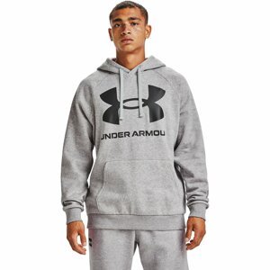 Under Armour Rival Fleece Big Logo Hoodie Gray/ Black