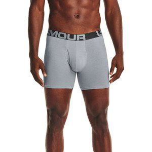 Under Armour Charged Cotton 6In 3 Pack Gray