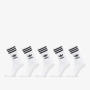 adidas Mid Cut Crew 5-Pack White