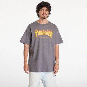 Tričko Thrasher Flame Logo T-Shirt Charcoal Gray M