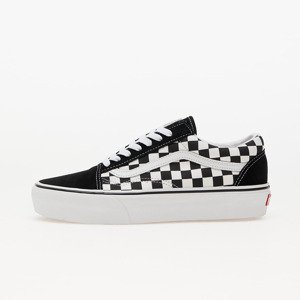 Vans Old Skool Platform (Checkerboardard) Blk/ Tr Wht