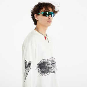 Y-3 Graphic Logo Long Sleeve Tee Off White