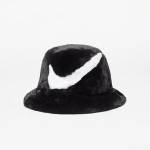 Nike Apex Bucket Faux Fur Swoosh Black/ White L