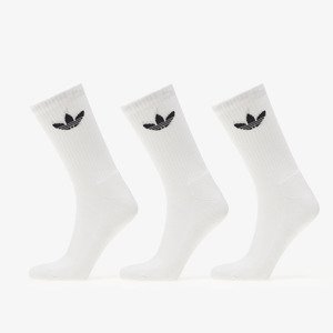 adidas Trefoil Cushion Crew Socks 3-Pack White