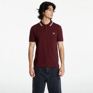 Tričko FRED PERRY Twin Tipped Fred Perry Shirt Oxblood L