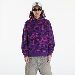 Mikina A BATHING APE Color Camo Shark Pullover Hoodie Purple S