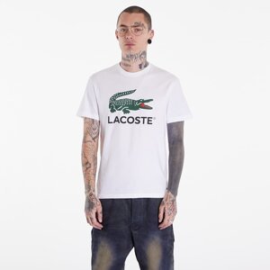 Tričko LACOSTE Cotton Jersey Signature Print T-Shirt White L