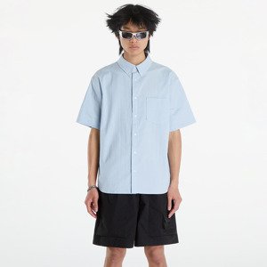 Nike Life Men's Short-Sleeve Seersucker Button-Down Shirt Lt Armory Blue/ Lt Armory Blue