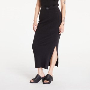 Sukňa Calvin Klein Jeans Soft Ribbed Lyocell Maxi Skirt Black S