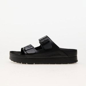 Birkenstock Arizona PAP Flex Platform Natural Leather Black